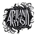 Two Word Ambigram Generator of name ARIANA & ARYASH tattoo design idea