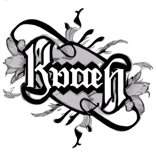 Two Word Ambigram Generator tattoo design idea