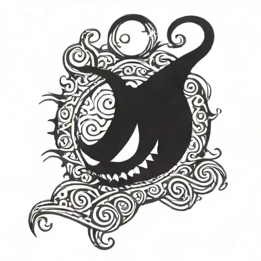 oogie boogie nightmare before Christmas tattoo design idea