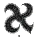 stoic symbol tattoo design idea
