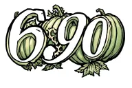 "690" Pumpkin tattoo design idea
