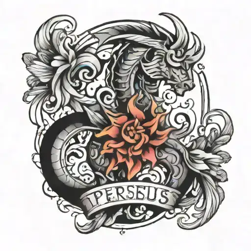 perseus tattoo inspired tattoo design idea