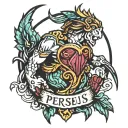 perseus tattoo inspired tattoo design idea