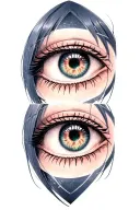 Hellsing anime eyes tattoo design idea