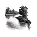 Mississippi River tattoo design idea