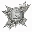 linkin park logo tattoo design idea