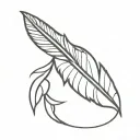 eagle feather tattoo design idea