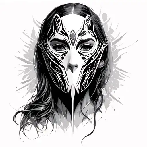 Connect Mask tattoo design idea