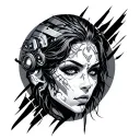 Sandevistan Cyberpunk tattoo design idea