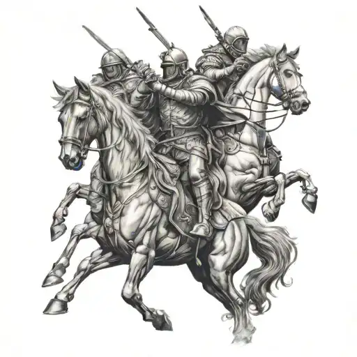 the four horsemen of the apocalypse tattoo design idea