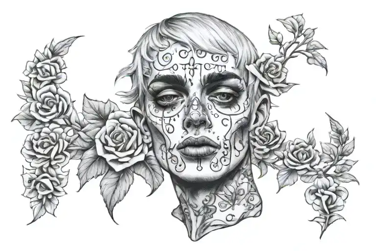 lil peep lyrics tattoo design idea