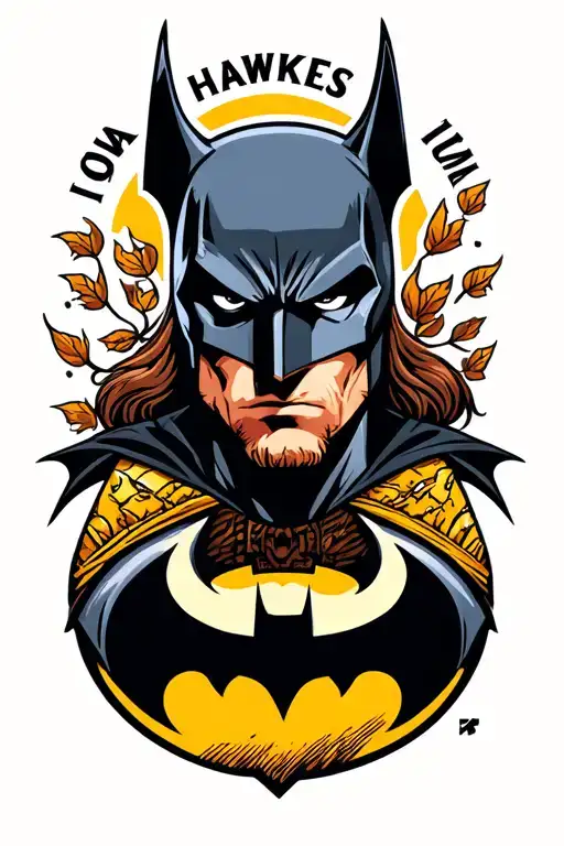 Batman, Iowa Hawkeyes, norwegian viking tattoo design idea