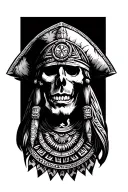 aztec coin pirate tattoo tattoo design idea