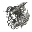 Alice: Madness returns themes tattoo tattoo design idea