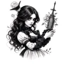 Alice Madness Returns tattoo design idea