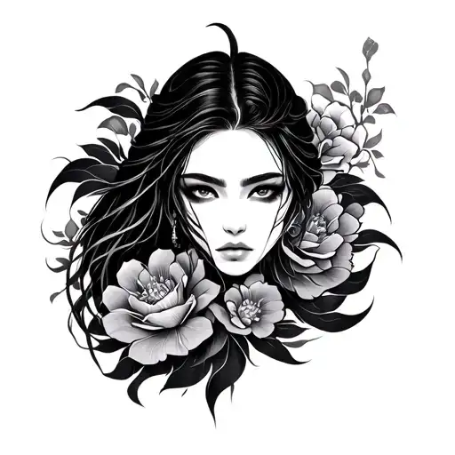 irezumi sleeve tattoo black and grey style tattoo tattoo design idea