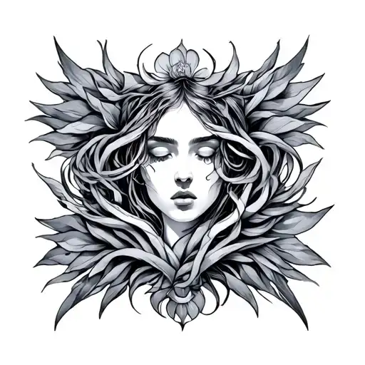 Selflessness, agape, 777 intertwined tattoo design idea