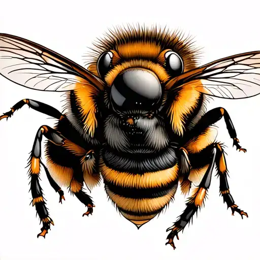 honey bee in space themed tattoo tattoo design idea