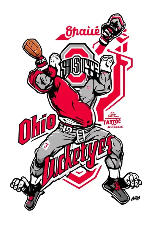 ohio state buckeyes tattoo design idea