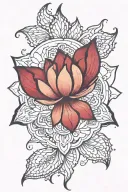 Lotus Mandala tattoo design idea