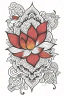 Lotus Mandala tattoo design idea
