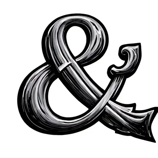 Ampersand tattoo design idea