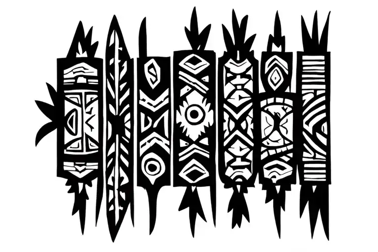 Aztec Band family tattoo design idea
