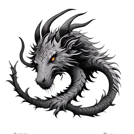 Tamil mythical creature tattoo design idea