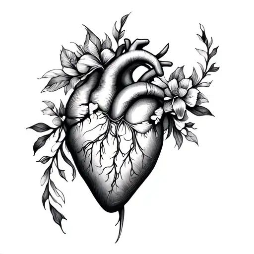 Mariana my heart tattoo tattoo design idea