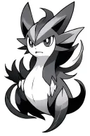 ninetail Pokémon detailed on thigh tattoo design idea