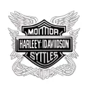 harley davidson bar and shield withname Brittany inside bar tattoo design idea