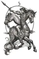 sagittarius tattoo design idea