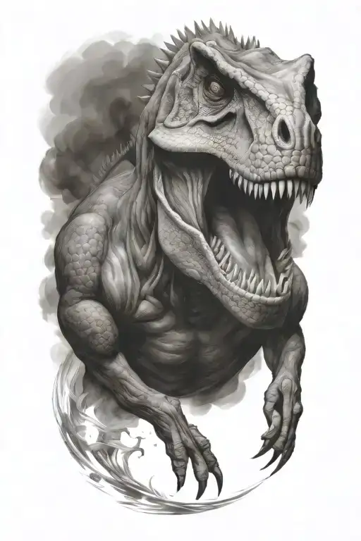 dino tattoo design idea