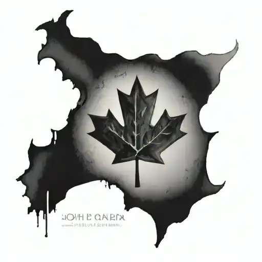 John 15:13  with canada flag tattoo design idea