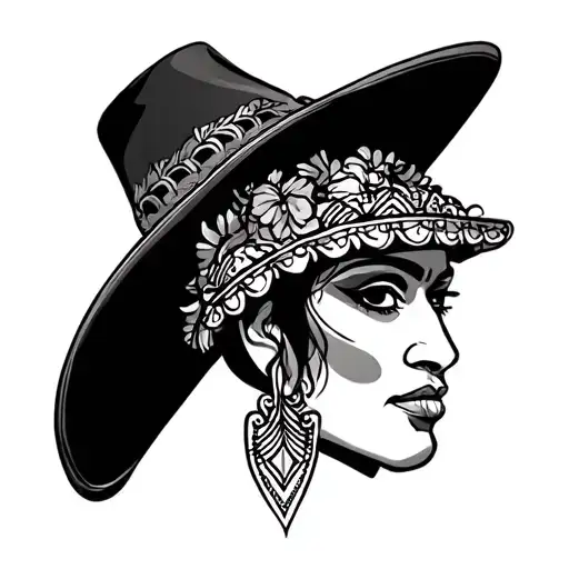 Mexican Charra tattoo design idea