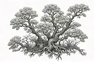 poison tree tattoo design idea