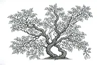 poison tree tattoo design idea