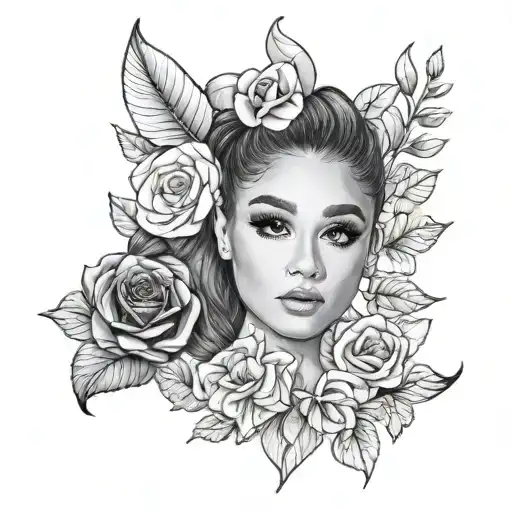 Ariana Grande tattoo design idea