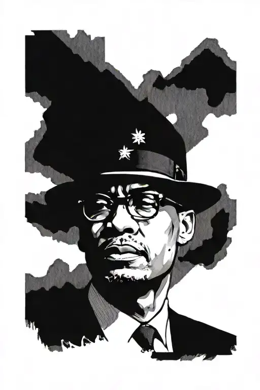 Malcom X tattoo design idea