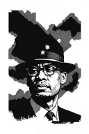 Malcom X tattoo design idea