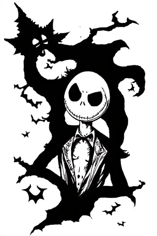 Green day, Toy Story, nightmare before Christmas scene tattoo design idea