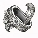 wedding band ring finger tattoo tattoo design idea