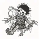 voodoo doll and tattoo design idea