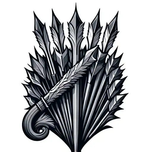 quiver full of arrows tattoo design idea