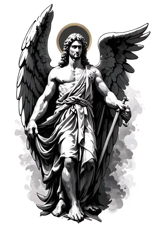 st Michael archangel tattoo design idea