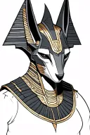 armored anubis egiptian god tattoo design idea