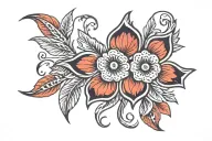 ojibwe floral patterns tattoo design idea