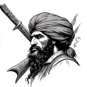 Sikh Warrior tattoo design idea