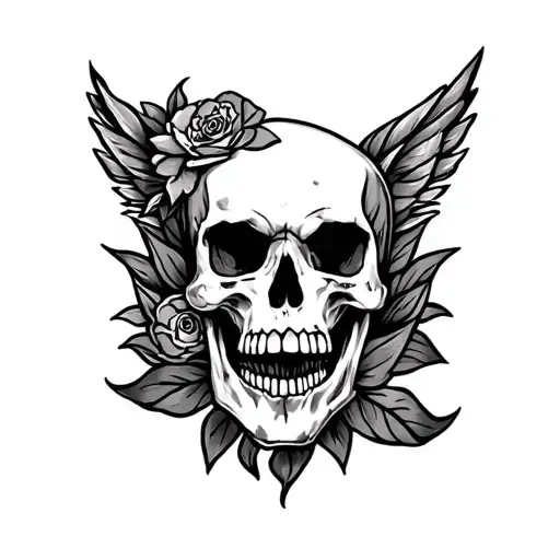 I want you to help me design a tattoo. I want a Sailor Jerry style tattoo in black & white (greyscale). tattoo design idea