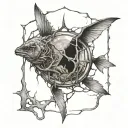 trapped inside you tattoo design idea